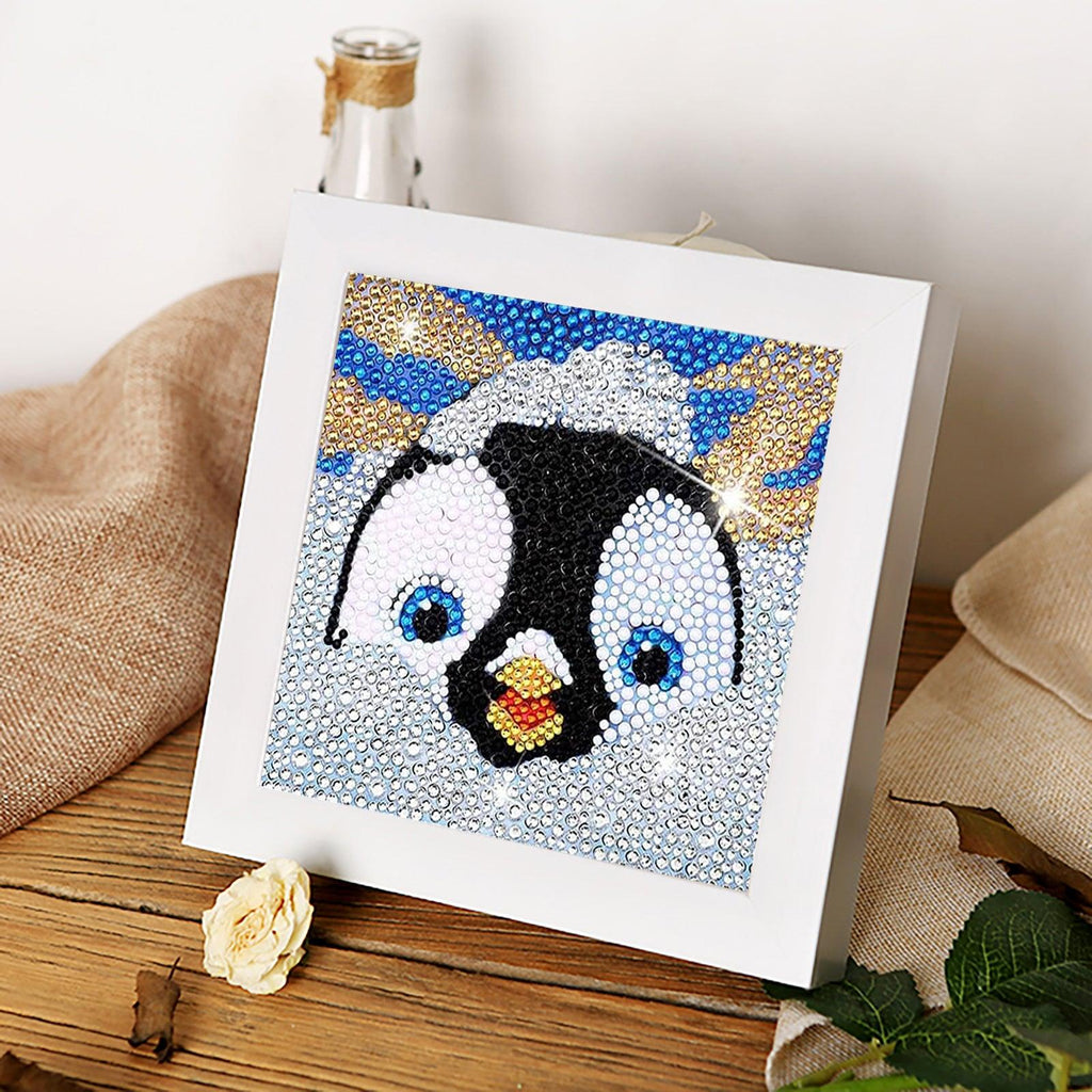  Penguin Lovers Diamond Painting 5D Diamond Art Kits for Adult  Full Drill Round Crystal Heart Bubble Rhinestone DIY Diamond Painting  Crafts for Living Room Bedroom Decor Relaxing Gift (12X12)