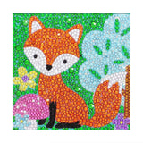 Crystal Rhinestone Full Diamond Painting - Cartoon fox