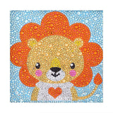 Crystal Rhinestone Full Diamond Painting - Cartoon lion