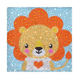 Crystal Rhinestone Full Diamond Painting - Cartoon lion - Hibah-Diamond?painting art studio