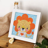 Crystal Rhinestone Full Diamond Painting - Cartoon lion - Hibah-Diamond?painting art studio