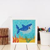 Crystal Rhinestone Full Diamond Painting-Cartoon little shark - Hibah-Diamond?painting art studio