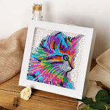 Crystal Rhinestone Full Diamond Painting - Cute cat - Hibah-Diamond?painting art studio