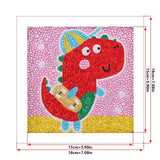 Crystal Rhinestone Full Diamond Painting - Cute dinosaur - Hibah-Diamond?painting art studio