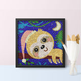 Crystal Rhinestone Full Diamond Painting- Cute monkey - Hibah-Diamond?painting art studio