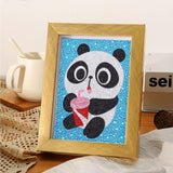 Crystal Rhinestone Full Diamond Painting - Cute panda - Hibah-Diamond?painting art studio