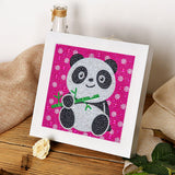 Crystal Rhinestone Full Diamond Painting - Cute panda - Hibah-Diamond?painting art studio