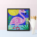 Crystal Rhinestone Full Diamond Painting - Flamingo - Hibah-Diamond?painting art studio