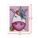 Crystal Rhinestone Full Diamond Painting - Handsome unicorn - Hibah-Diamond?painting art studio