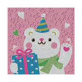 Crystal Rhinestone Full Diamond Painting - Happy bear