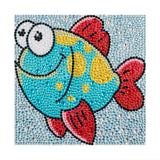 Crystal Rhinestone Full Diamond Painting-Happy little fish - Hibah-Diamond?painting art studio