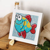 Crystal Rhinestone Full Diamond Painting-Happy little fish - Hibah-Diamond?painting art studio