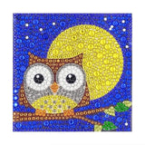 Crystal Rhinestone Full Diamond Painting - Night owl - Hibah-Diamond?painting art studio