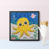 Crystal Rhinestone Full Diamond Painting-Octopus - Hibah-Diamond?painting art studio