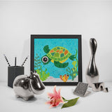 Crystal Rhinestone Full Diamond Painting-Sea turtle - Hibah-Diamond?painting art studio
