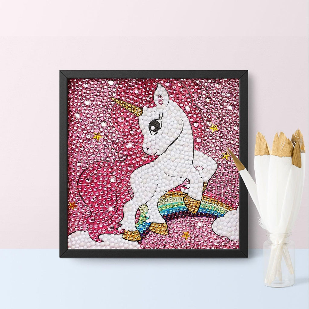 Crystal Rhinestone Full Diamond Painting - unicorn – Hibah-Diamond painting  art studio