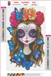 Full Diamond Painting kit - Cartoon Halloween girl