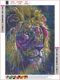 Full Diamond Painting kit - lion