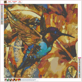 Full Diamond Painting kit - Texture Hummingbird