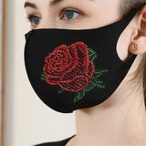 Diamond Painting Mask - Rose flower
