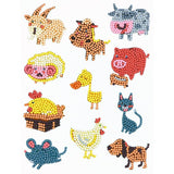 Diamond Painting Sticker Wall Sticker | Animals - Hibah-Diamond painting art studio