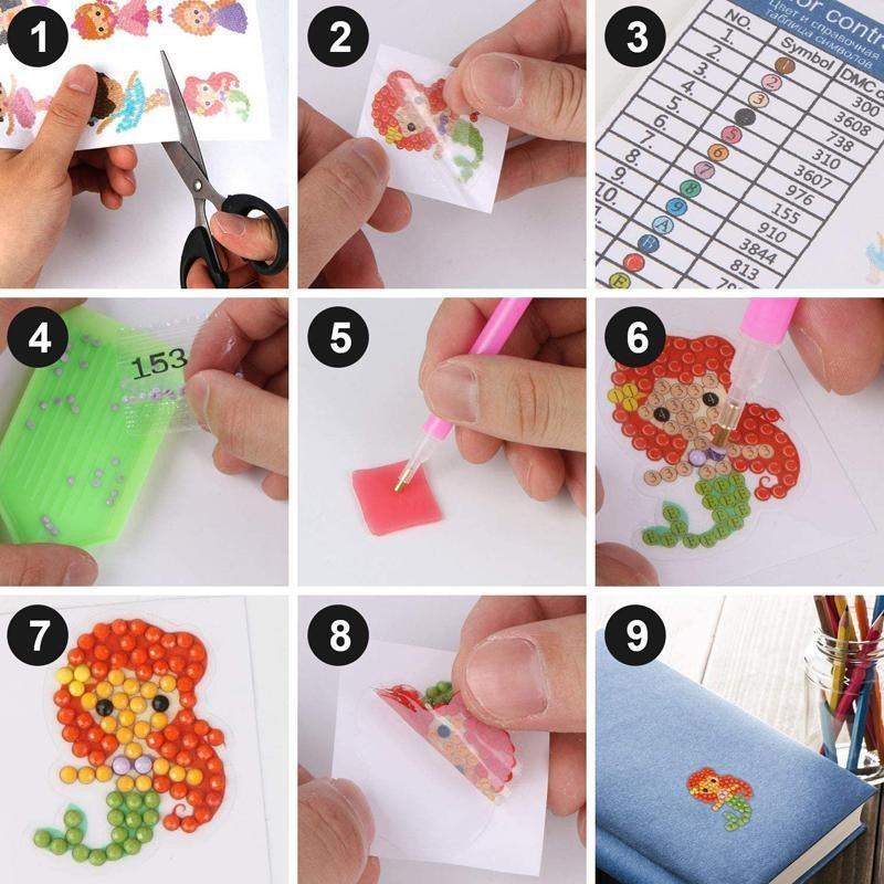 Lilo Stitch Cartoon DIY Diamond Painting Stickers Kits for Kids