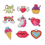 Diamond Painting Sticker Wall Sticker | Love you (9 pcs)