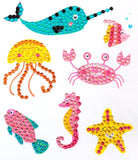 Diamond Painting Sticker Wall Sticker | Sea animals (7pcs)