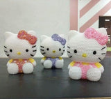 DIY 11cm Hello Kitty (with glue tools) - Hibah-Diamond painting art studio