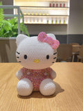 DIY 16cm Hello Kitty (with glue tools) - Hibah-Diamond painting art studio