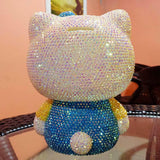 DIY 20cm Blue Hello Kitty (with glue tools) - Hibah-Diamond painting art studio