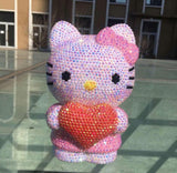 DIY 20cm Hello Kitty Holding love (with glue tools)