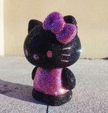 DIY 22cm Black clothes Hello Kitty (with glue tools) - Hibah-Diamond painting art studio