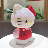 DIY 22cm Standing Red Hello Kitty (with glue tools) - Hibah-Diamond painting art studio