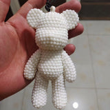 DIY 7cm 12cm Popobe bear Keychain (with glue tools)