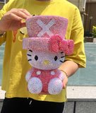 DIY Chopper Hat Hello Kitty  (with glue tools) - Hibah-Diamond painting art studio