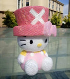 DIY Chopper Hat Hello Kitty  (with glue tools) - Hibah-Diamond painting art studio