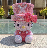 DIY Chopper Hat Hello Kitty  (with glue tools) - Hibah-Diamond painting art studio