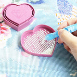 DIY diamond Heart-shaped storage box drilling box