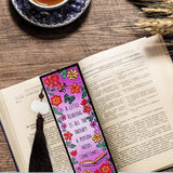DIY Diamond Painting Bookmark | A little reading is all the therapy - Hibah-Diamond painting art studio