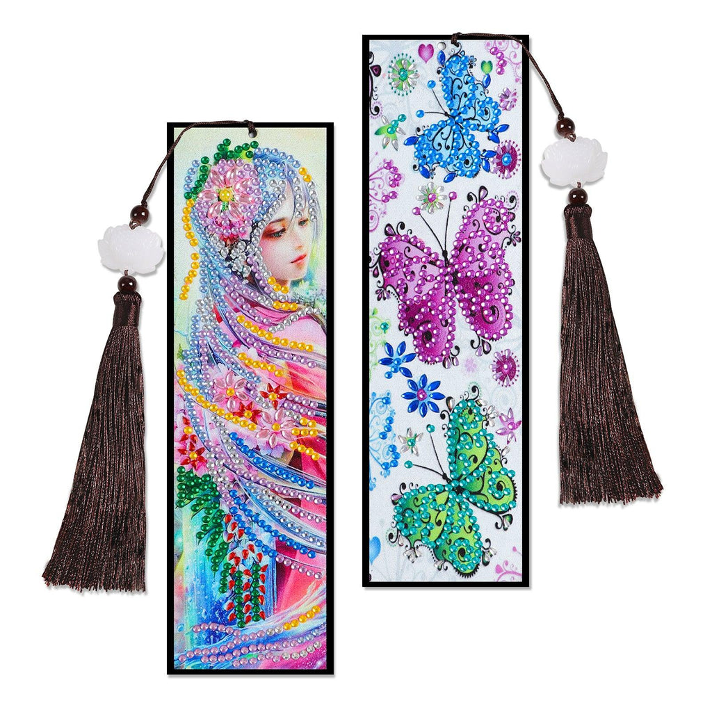 DIY Diamond Painting Bookmark  Butterfly and fairy – Hibah-Diamond  painting art studio