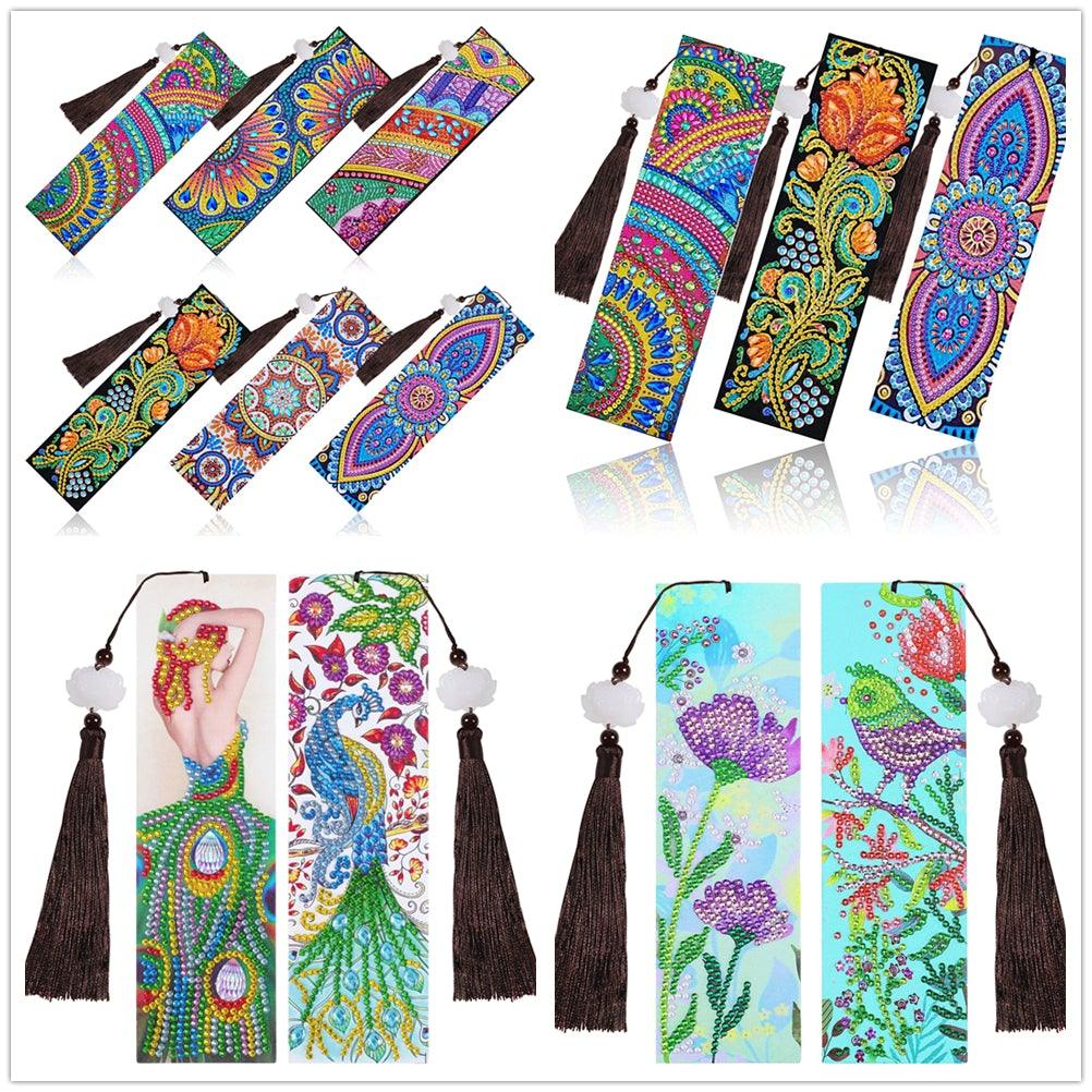 Wholesale Valentines Day & Birthday DIY Diamond Painting Canva Bookmark  With Tassel & Mandala Flower Print Embroidered Gift For Arts & Crafts  Enthusiasts From Jessie06, $2.34