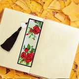 DIY Diamond Painting Bookmark | Red flower - Hibah-Diamond painting art studio