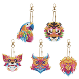 DIY Diamond Painting Keychain - animal