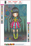 Full Diamond Painting kit - Gorjuss girl - Moon Buttons