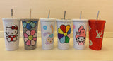 DIY Large capacity straw cup  (with glue tools)-Mickey head