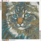 Full Diamond Painting kit - Cat