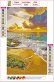 Full Diamond Painting kit - Seaside view