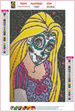 Full Diamond Painting kit - Cartoon Halloween girl