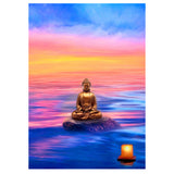 Full Diamond Painting kit - Buddha on a rock in the sea